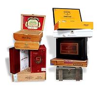 Mike's Cigars - Scatole vuote per sigari, in Legno, 10 Pezzi