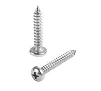 MIKFESPO 50pcs 2.2mm 2.6mm 304 Viti autofilettanti a Testa cilindrica con Intaglio a Croce in Acciaio Inossidabile M2.2 M2.6 X 5 6 8 10 14 16 18 20mm Viti estese(M2.2X8mm 50pcs)