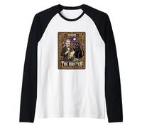 Mikhail Bulgakov Il Maestro Tarocco Carta del Gatto Nero Romanziere Maglia con Maniche Raglan