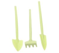 Mikikit 1 Set Mini Da Giardinaggio Tre Pezzi Vanga Attrezzi Da Giardino Coltivatore Attrezzo Da Giardino Sarchiatore Manuale Pala Da Giardino Kit Per Piante Manico Per