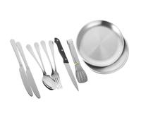 Mikikit 1 Set Utensili da Inossidabile Kit Portatile con per Picnic e Attività All Facile da Trasportare e da Usare