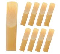 Mikikit 10 Pezzi Ance per Sassofono Contralto Eb, Ance Fatto a Mano in Materiale Reed di Forza 1.5, Design Compatto e Ben Progettato per Musicisti Professionisti