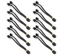 Mikikit 10 Pezzi Cavo Per Scheda Grafica Cavo Adattatore Di Alimentazione Multiplo Di Prolunga Gpu Splitter Di Alimentazione Adattatore Per Spina Di Presa Di Alimentazione