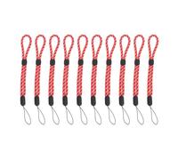 Mikikit 10 Pezzi Cordino da Polso Regolabile per Cellulare e Fotocamera in Nylon Leggero Decorazione, per Attività All'aperto e Viaggi, Colore Rosso
