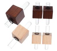 Mikikit 10 Pezzi Mini Vasi Magnetici da Frigorifero in Tubo di Plastica e Legno per Piante Piccole Vasetti Magnetici Facili da Installare per Decorazioni Cucina e Frigo