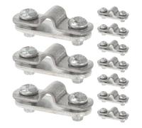 Mikikit 10 Pezzi Morsetto di Supporto per Parafango Bici in Lega Resistente agli Urti con Viti Lunghe 1cm per Mountain Bike e Bici Elettrica