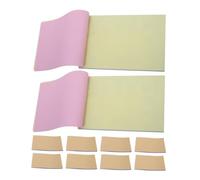 Mikikit 10 Pezzi Taccuino Kraft Righe Pad per Carbonless Copia Chiara per Viaggi Daffari e