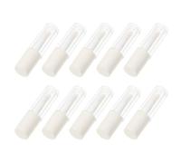 Mikikit 10 Pezzi Tubetti Vuoti per Rossetto da 1,2 Ml in Plastica Bianca, Leggeri e Facili da Conservare, per Labbra Fai da Te Indoor che Outdoor