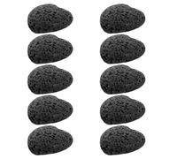 Mikikit 10 Pietre Aromatiche a Forma di Cuore Nero per Diffusore di Oli Essenziali, Pietra Naturale Leggera per Diffusione senza Fuoco, per Scrivania e Spazi Ridotti