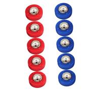 Mikikit 10 Pucks Mini Shuffleboard da Tavolo per Gioco Portatile per Interni Accessori Tavolo per Coordinazione Mano-occhio Facile da Conservare e Usare