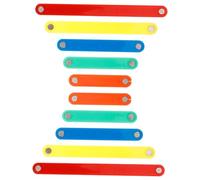 Mikikit 10 Strisce Magnetiche Geometriche per Educative Ragazzi e Ragazze Didattico per Comprendere e Quadrati Stimola Creatività e Ragionamento Adatto Casa e Scuola