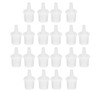 Mikikit 100 Pezzi Punte per Colla per Bottiglie di Colla in Plastico Bianco Applicatore Preciso e Flusso Rallentato per Estensione Ciglia