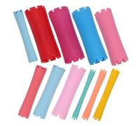 Mikikit 100 pezzi Rulli per Permanente Capelli con Dimensioni Diverse Strumento per Ricci e Mossi Riutilizzabili in Abs e Gomma Compatti per Casa e Viaggio