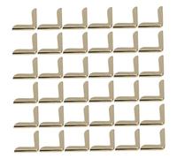 Mikikit 100 Pezzi Scrapbook Corner Protectors Vintage Metal Durable Triangle Edge Guards for Photo Albums Notebooks Diaries Stylish Retro Book Covers