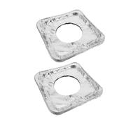 Mikikit 100 Pezzi Stuoia a Prova Di Olio Per Fornelli a Gas Coprispartifiamma Per Fornelli Elettrici Copertina Di Stufa Coperture Per Fornelli Per Bruciatori Argento Foglio Di Alluminio
