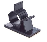Mikikit 100pezzi Clip Per Cavi Nere Adesive Regolabili Supporti Per Gestione Cavi Clip in Plastica Resistente Per Ufficio E Casa Facile Da Applicare Su Tutte Le Superfici