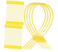 Mikikit 100pezzi Fascette Di Sicurezza Autobloccanti Etichette Antimanomissione Per Logistica Trasporti e Sigilli Per Estintori