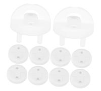 Mikikit 10pezzi Copriprese in Plastica Di Ragazzo Ragazza Ragazza Di Copriprese Di Sicurezza Per Prese Elettriche Per Uso Domestico e Pubblico