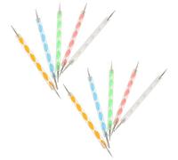 Mikikit 10pezzi Pz Stilo per Goffratura in Argilla per Ceramica Strumenti per Mandala Palline per Modellare Argilla Polimerica Pittura su Roccia Trasferimento e Tracciamento del Carbonio