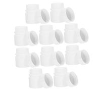 Mikikit 12 Flaconi Piccoli Per Medicinali in Hdpe Da 30 Ml Con Tappo a Vite, Bottiglie Riutilizzabili Anti-perdita Per Viaggi e Conservazione Di Capsule e Polveri