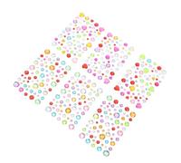 Mikikit 12 Fogli Gemme Autoadesive a Forma di Cuore per Viso e Unghie Cristalli Autoadesivi per Decorazioni Occhi e Feste per Ragazze e Donne