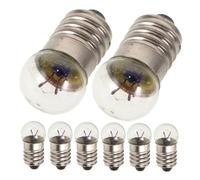 Mikikit 12 pezzi Lampadine Miniatura con Base Vite per Torce Vintage e Esperimenti di Fisica Educativi Indicatori Affidabili e Comodi per Sostituzione Lampadine Elettriche