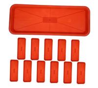 Mikikit 12 Pezzi Vassoio di plastica invasatura piantare vivaio Contenitore fioriere Vassoio di piantatrici di plastica Vassoio Inferiore Vassoio per Bonsai Fiorro Derp VAY pp