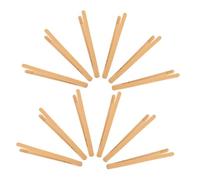 Mikikit 12 Pinze per Bambù Strumenti Montessori per Sviluppo Motricità Fine Clip per Perline e per Apprendimento e Giochi Sensoriali