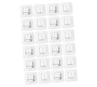 Mikikit 12 set Ganci Adesivi Doppi Impermeabili per Cucina e Bagno Appendiabiti per Lisce Supporti Adesivi Resistenti Temperature Variabili per e Camper