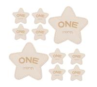 Mikikit 12pezzi Accessori Per Foto Ragazzo Cartelli in Dischi Stella Bifacciali Per Mensili e Annunci Nascita Per Servizi Fotografici e Documentazione Sviluppo Del Ragazzo