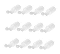 Mikikit 12pezzi Flacone Plastica Flaconi Vuoti Con Tappo Per Contenitori Da Viaggio Shampoo Lozioni Cosmetici Ecc Per Campioni e Emulsioni