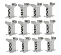 Mikikit 12pezzi Supporti Per Binari Ferroviari in Blocchi Rialzo Multilivello Componenti Ferroviari Per Modellismo Accessori Per e Passaggi Parti Ferroviarie Compatibili Tutte Principali