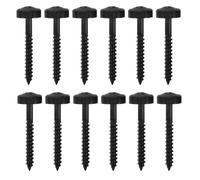 Mikikit 12pezzi Viti e Bulloni per Chitarra Elettrica Hardware per Montaggio del Manico Boccole di Giunzione in Acciaio Inossidabile Viti Cromate per Sostituzione e Riparazione Accessori P