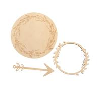 Mikikit 1set Biglietti Mensili Legno Per Accessori Per Foto Di Annuncio Di Nascita Per Festeggiare Le Tappe Di Crescita Del