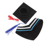 Mikikit 1Set Costumi Laurea per Cappello e Scarf Accessori per Dottorato Sentimentale per Laurea Design Dettagliato e Morbido