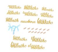 Mikikit 1set Striscioni Decorativi Per Compleanno Banner Fotografico Glitterato Con Clip Per Memorie Indimenticabili Decorazione Compleanno Con Clip e Nastro Facile Da Usare Atmosfera