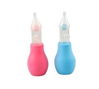 Mikikit 2 Aspiratore Nasale in Silicone per Ragazzo Rosa e Blu Pulizia e Del Naso Facile Usare e Maneggiare Accessorio Pratico per Lavaggi Nasali Quotidiani