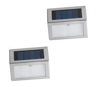 Mikikit 2 Luci Per Esterni Illuminazione Per Ponti Scale Illuminazione Di Sicurezza in Acciaio Inossidabile Accensione Automatica/luci Per Recinzioni