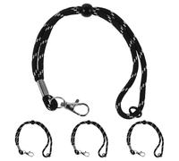 Mikikit 2 Paia di Cinturini da Polso per Guanti da Sci Impermeabili e Resistenti al Gelo, Corda Anti-smarrimento per Guanti da Neve Attacco Rapido, Accessori Sport Invernali per Sci