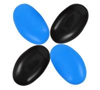Mikikit 2 Paia di Protezioni Auricolari Riutilizzabili in Plastica Nera e Blu per Tintura Chioma, Copriorecchie Ergonomici per Saloni di Bellezza e Uso Domestico, Paraorecchie Termici