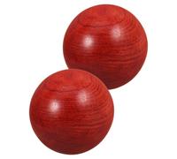 Mikikit 2 Palline da Massaggio Presa Confortevole in Legno Baoding per Esercizi della Mano e Design Ergonomico, per Alleviare la Fatica Muscolare Durante Viaggio