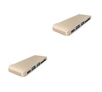 Mikikit 2 Pezzi 5 Lettore Di Sincronizzazione Dati Di Ricarica Hub Usb Centro Combinato Mozzo Di Tipo c Adattatore Hub Combinato 3.0 5 in 1 Adattatori Usb Stazione Di Attracco