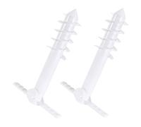 Mikikit 2 Pezzi Ancora per Ombrellone da Spiaggia Base Rimovibile ABS Stabilizzatore Ombrellone Portatile Ancoraggio Resistente Facile da Usare e per Spiaggia e Escursioni