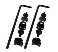 Mikikit 2 pezzi Asta di Caduta per Cancello Metallo Resistente Fermo per Porte da Giardino Chiavistello Robusto per Cancelli in Legno e Metallo Protezione Antieffrazione e Antivento