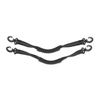 Mikikit 2 Pezzi Cinghia Porta Scarponi da Sci e Snowboard Nera Riflettente con Fibbia Regolabile, Maniglia Ergonomica per Trasporto Scarponi da Pattini a Rotelle e Ghiaccio, Accessorio