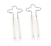 Mikikit 2 pezzi Clip Nasale Modellante in Silicone Trasparente per Sollevare e Raddrizzare Naso Dispositivo Ergonomico per Quotidiano Ostacolare e Attività