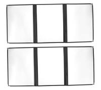 Mikikit 2 pezzi Copertine Trasparenti PVC per Menu Ristorante Custodie Trasparenti con Angoli Arrotondati Leggere e Resistenti per Pagine Menù Organizer per Raccoglitori e Planner