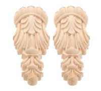 Mikikit 2 Pezzi Corbel in Legno Intagliato Stile Romano Classico, Decorazione Versatile ed Elegante per Ville e Hotel, Facile Installazione Design Artistico Europeo Vintage