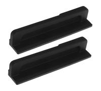 Mikikit 2 Pezzi Maniglia Pedale per Armadietto Nero Apertura Hands per Bidoni Rifiuti Design Senza Contatto per Ante Full Overlay Pratico e Moderno per Cucina e Casa