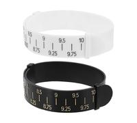 Mikikit 2 Pezzi Misuratore di Polso per Braccialetti in Pu Riutilizzabile e Portatile, Strumento per Misurare Diametro del Bracciale Cerchio di Misura Preciso